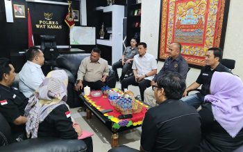 Pengurus Serikat Media Siber Indonesia (SMSI)  Kabupaten  Waykanan   Melakukan Kunjungan Ke Kapolres Waykanan