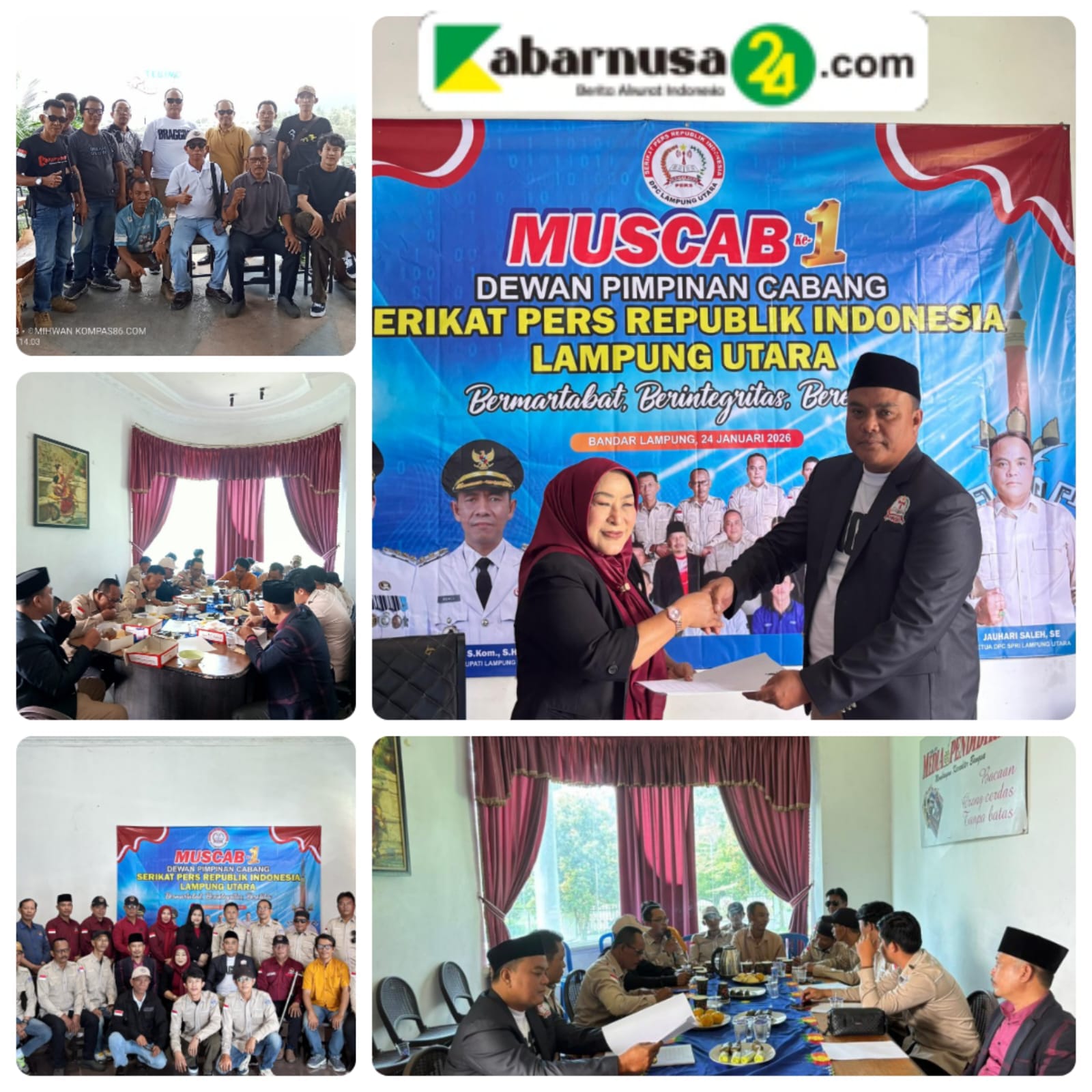 DPC SPRI Lampung Utara Gelar Muscab I, Jauhari Saleh Kembali Terpilih Sebagai ketua