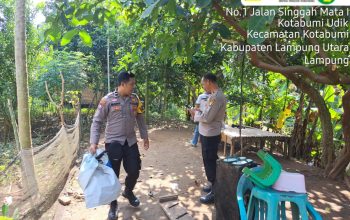 Polsek Kotabumi Kota  Gerebek Judi Kartu Slintir  Di Pinggir Sungai  Way Sesah