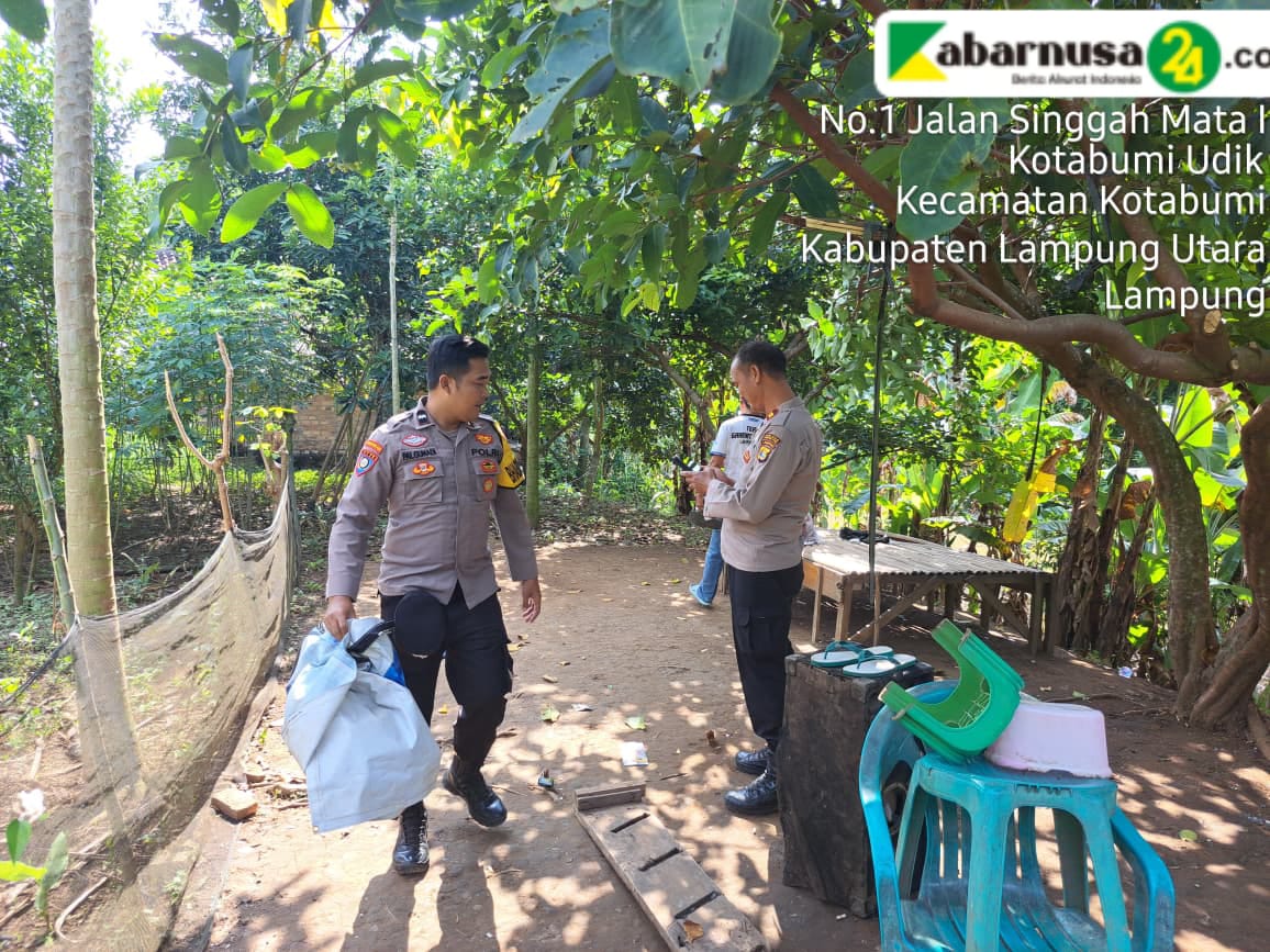 Polsek Kotabumi Kota Gerebek Judi Kartu Slintir Di Pinggir Sungai Way Sesah