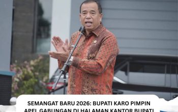 Semangat Baru 2026 Bupati Karo Pimpin Apel Gabungan Di Halaman Kantor Bupati