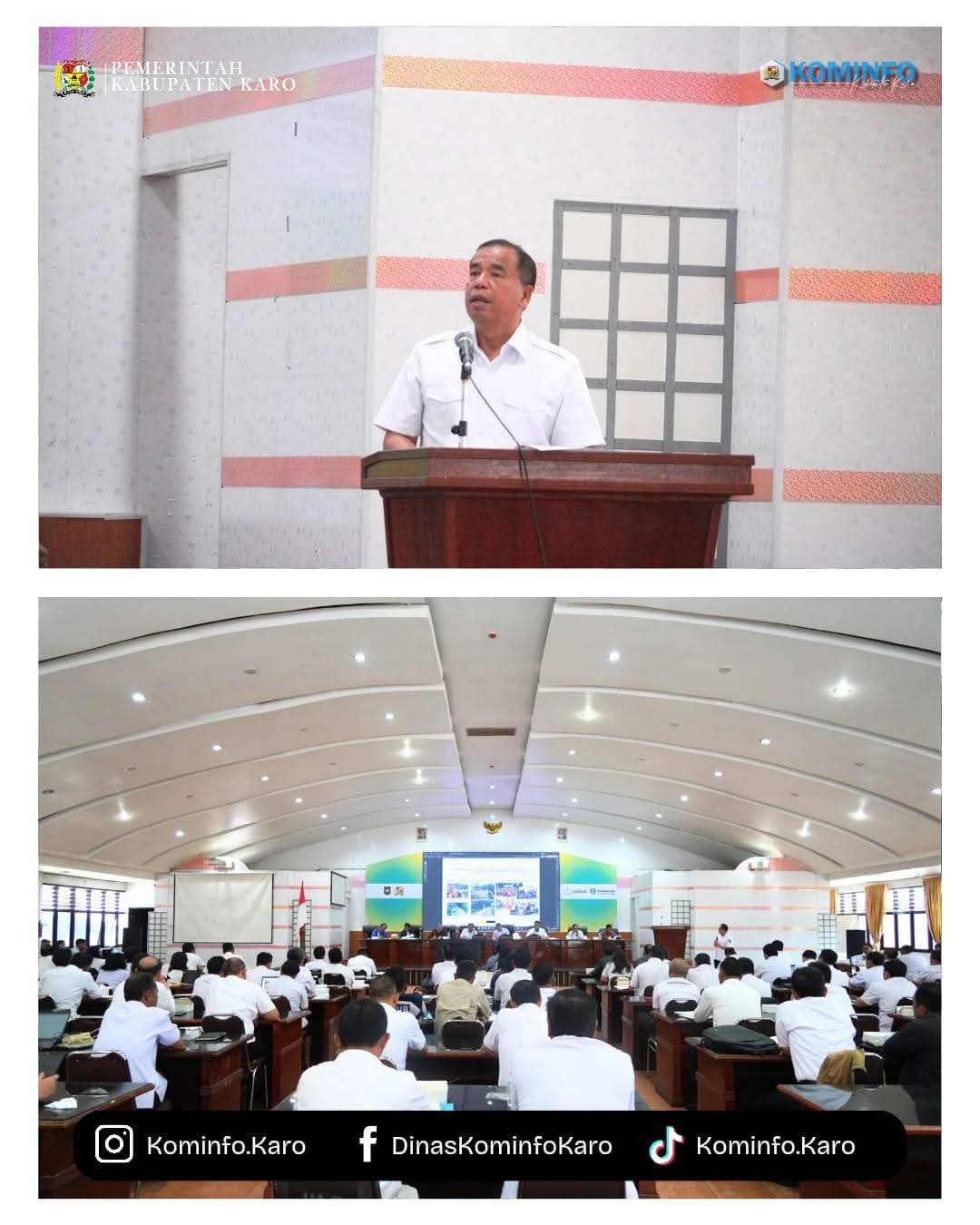 Pemerintah Kabupaten Karo Laksanakan Rapat Evaluasi Kinerja Pembangunan Kabupaten Karo Tahun 2025