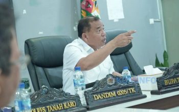 Bupati Karo Hadiri Panen Raya dan Pengumuman Swasembada Pangan bersama Presiden RI secara Virtual