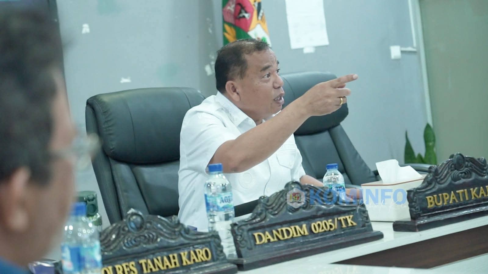Bupati Karo Hadiri Panen Raya dan Pengumuman Swasembada Pangan bersama Presiden RI secara Virtual