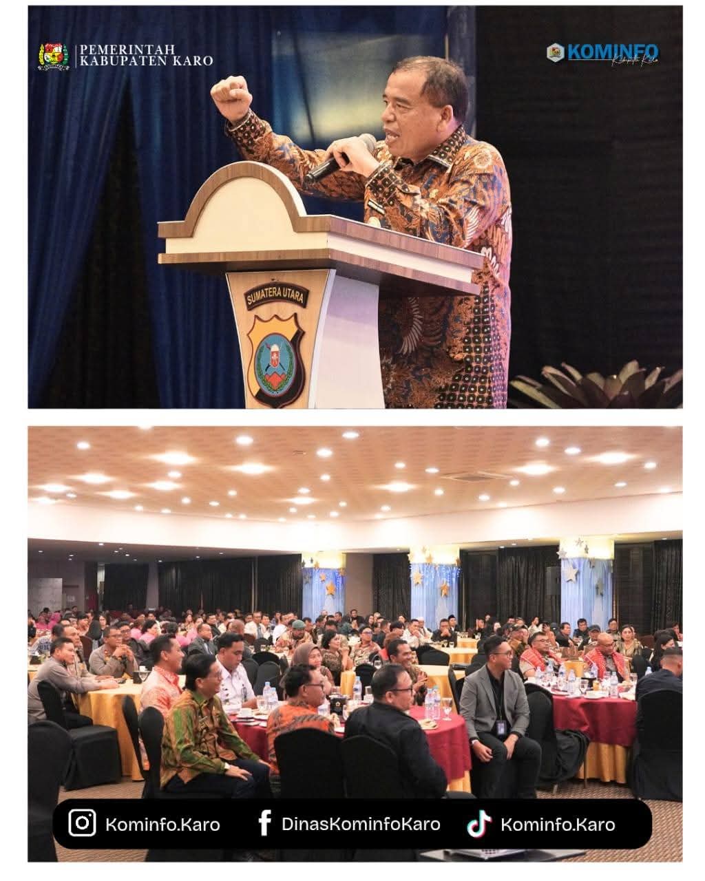 Sinergi untuk Membangun Karo, Bupati Karo Hadiri Acara Temu Pisah Kapolres Tanah Karo
