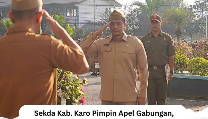 Pimpin Apel Gabungan Sekda Kabupaten Karo Tekankan Peningkatan Kinerja Tahun 2026 Melalui Evaluasi Kinerja 2025