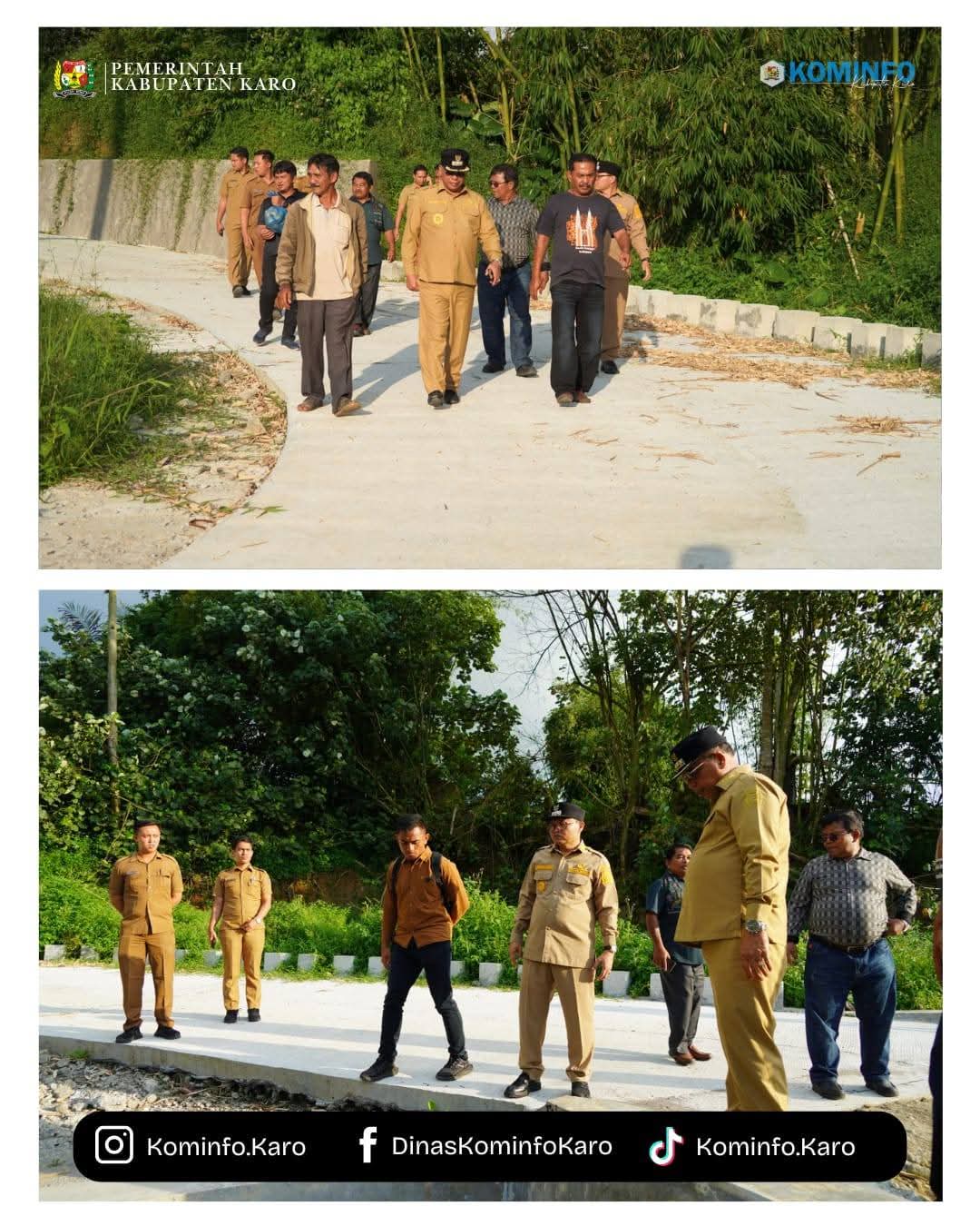 Bupati Karo dan Wakil Bupati Karo Tinjau Hasil Pembangunan Saluran Drainase Tigapanah Bupati Karo dan Wakil Bupati Karo Tinjau Hasil Pembangunan Saluran Drainase Tigapanah