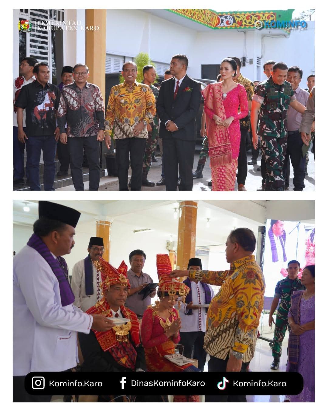 Bupati Karo Hadiri Acara Ucapan Syukur Jabatan Baru Danrem 031/Wira Bima