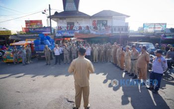 Bupati Karo Turunkan Tim Gabungan Melaksanakan Penertiban dan Penataan Pedagang Pusat Pasar Berastagi