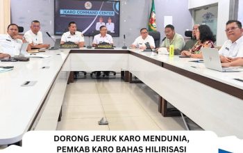 Dorong Jeruk Karo Mendunia, Pemkab Karo Bahas Hilirisasi Berbasis Smart Cold Storage