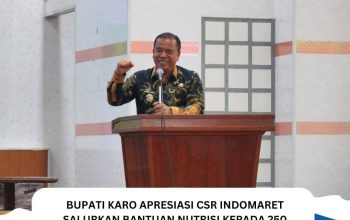 Bupati Karo Apresiasi CSR Indomaret Salurkan Bantuan Nutrisi kepada 250 Keluarga