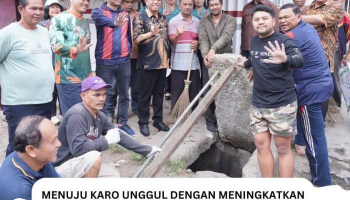Bupati Karo Tinjau Gotong Royong Di Kecamatan Tigapanah