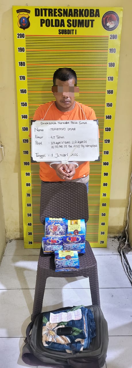 Langkah Tegas Awal Tahun 2026, Polda Sumut Amankan 5 Kg Sabu di Jalur Lintas Sumatera