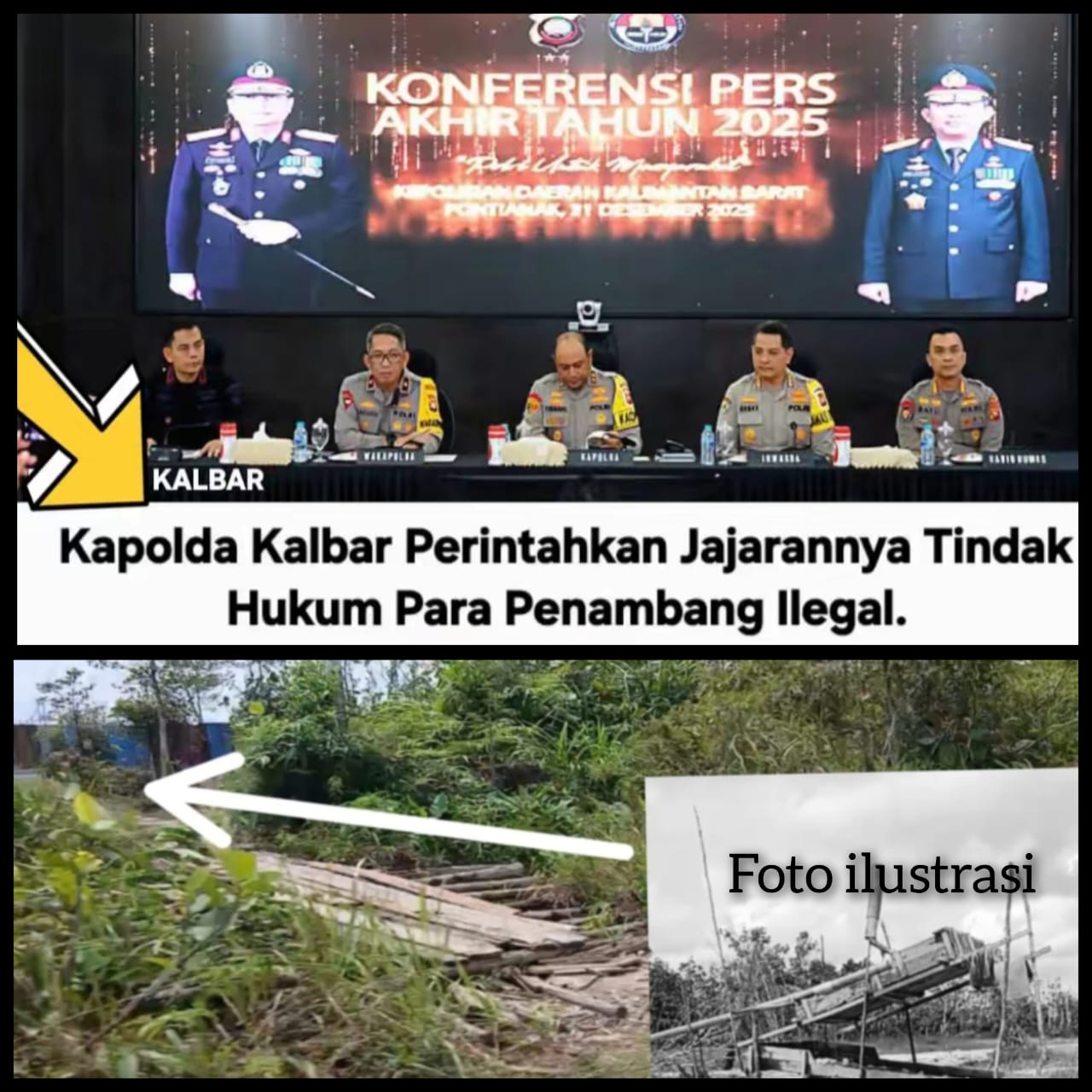 Kapolsek Sungai Ayak Sekadau Tak Merespons Konfirmasi Terkait Tambang Emas Ilegal, Diduga Pura-pura Tak Tahu