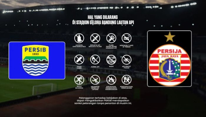 Laga PERSIB vs PERSIJA di Stadion GBLA ajak Bobotoh Ciptakan Suasana Aman Saat Pertandingan