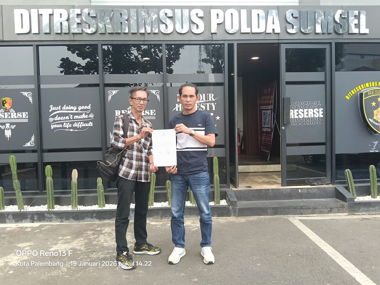 Merasa Nama Baiknya Dicemarkan , Jefri Resmi Melaporkan Akun Tiktok @SumselNyeleneh ke Ditreskrimsus Polda Sumsel