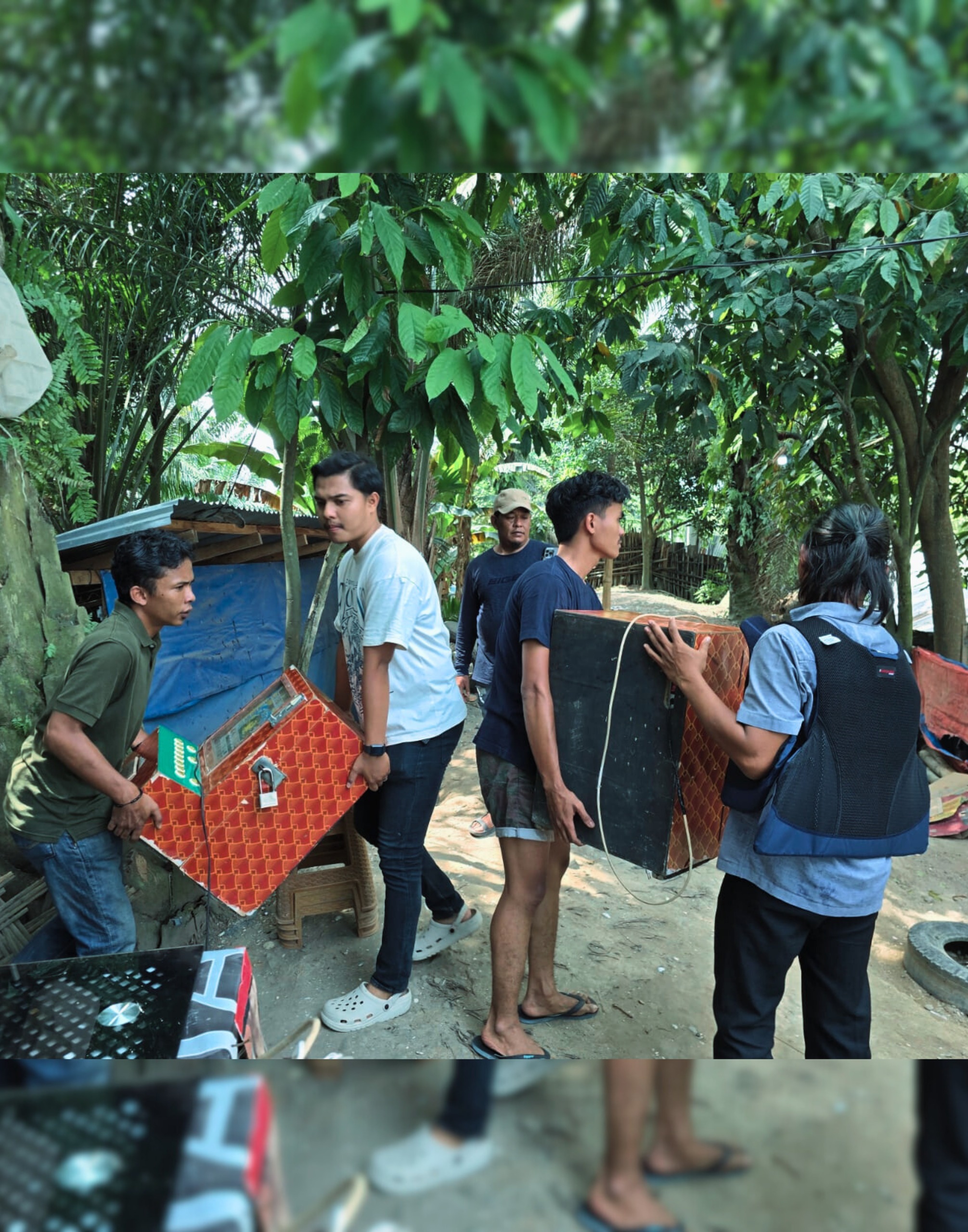 Brimob Polda Sumut dan BNN Provinsi Sumut Bersinergi, Gerebek Kampung Narkoba di Percut Sei Tuan