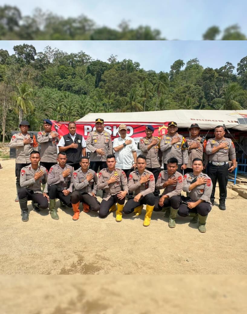 Polri Hadir Mengawal Hunian Tetap Warga Terdampak Bencana di Tapanuli Selatan
