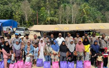 Polri Hadir Mengawal Hunian Tetap Warga Terdampak Bencana di Tapanuli Selatan