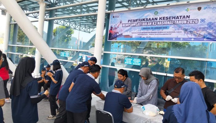Bulan K3 Nasional 2026, Pelindo Multi Terminal Sibolga Gelar Cek Kesehatan dan Kegiatan Olahraga