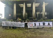 LSM SIRA Menggelar Aksi Damai di Gedung KPK RI Minta Agar Kembali Turun ke Muara Enim