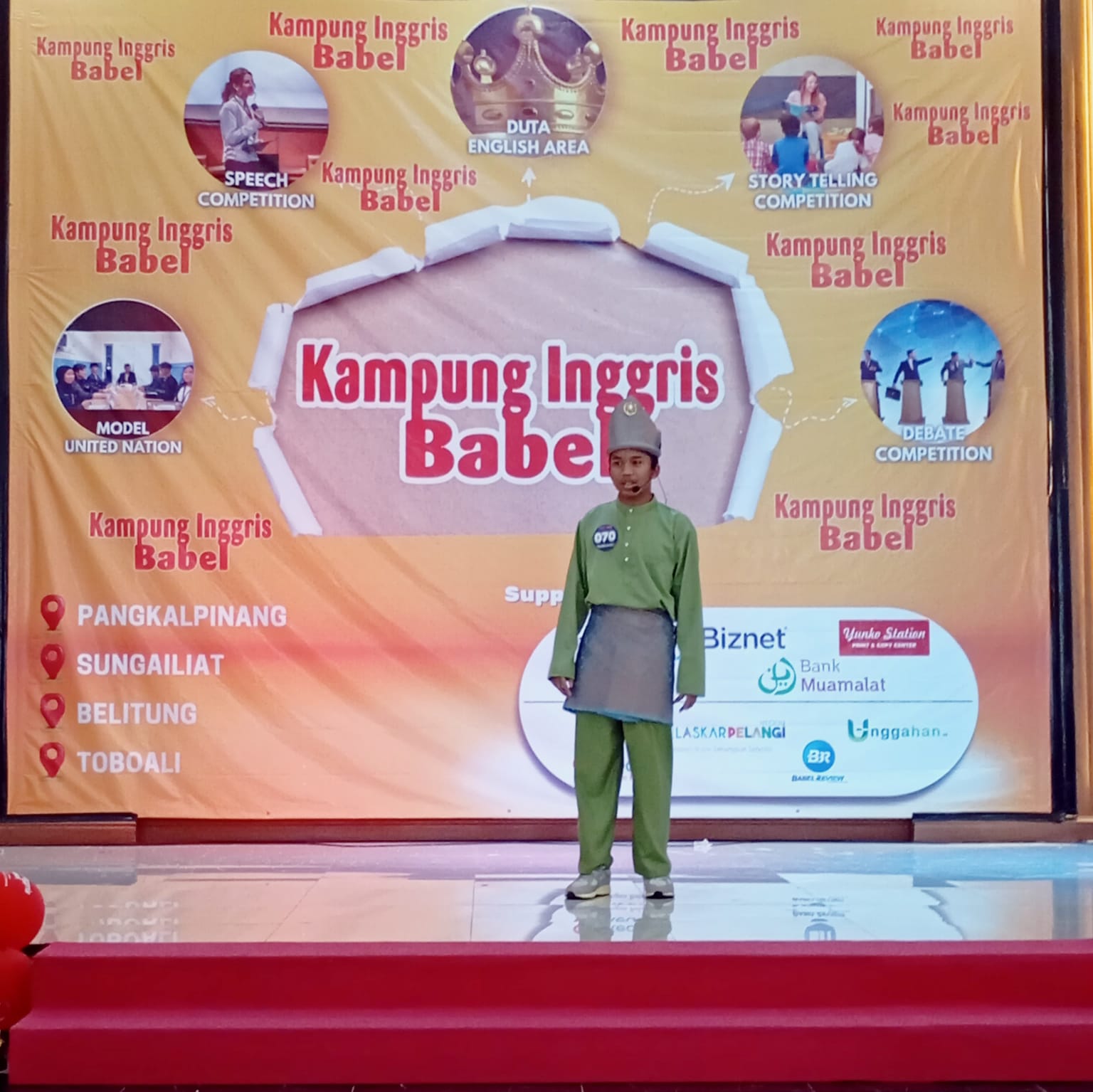 90 Peserta Adu Bakat dalam Story Telling Competition Kampung Inggris Babel