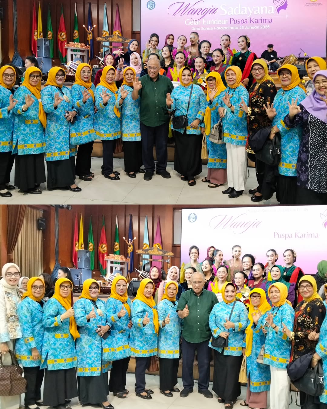 Lestarikan Budaya Sunda, BKOW Jawa Barat Gelar Pagelaran "Wanoja Sadayana" di Unpad