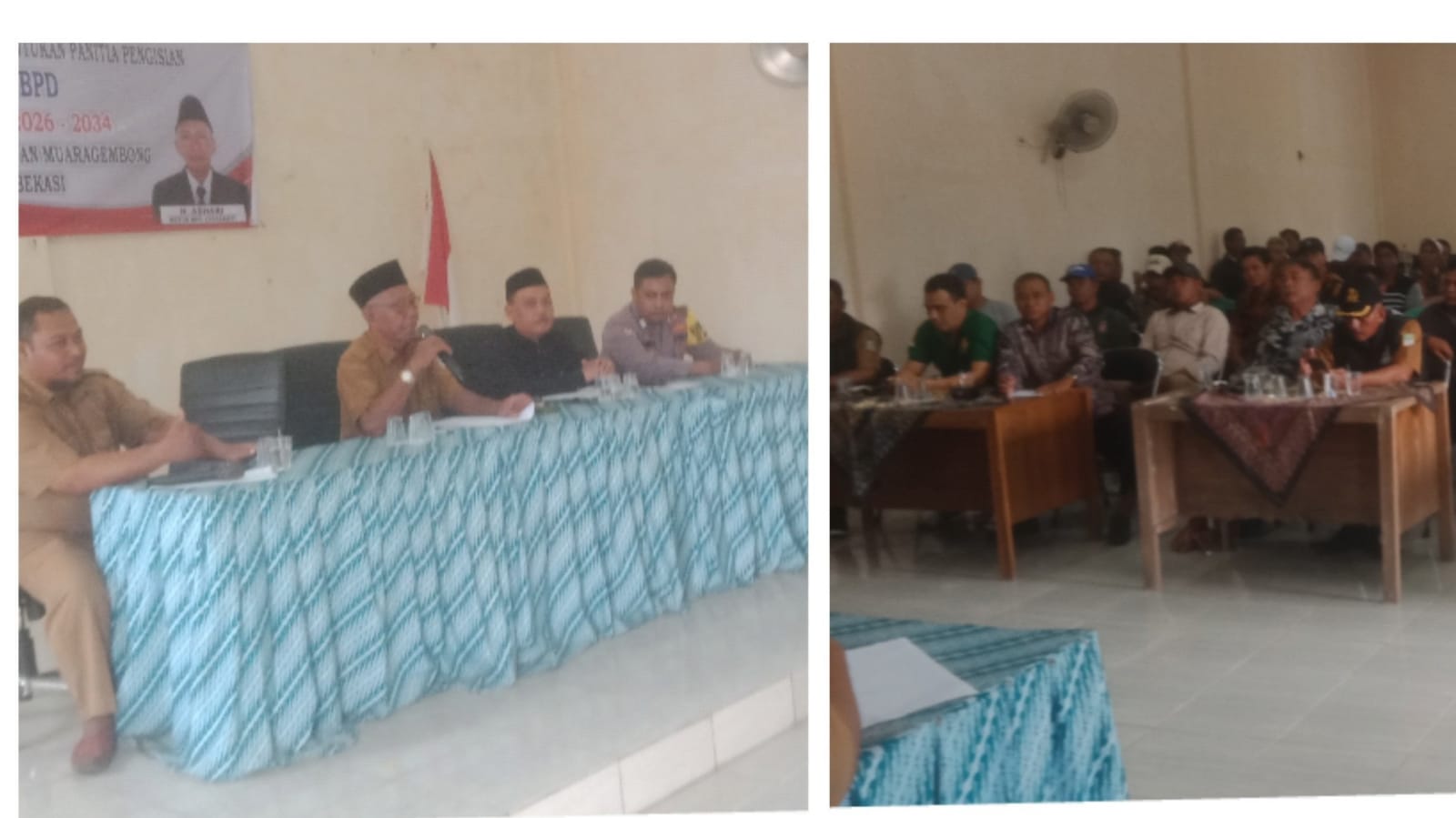 Musyawarah Pembentukan Panitia Pengisian Anggota BPD Periode 2026–2034 Digelar di Aula Desa Jayasakti Muaragembong