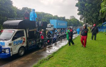 Buruh Bekasi Kembali Gelar Aksi di Istana Negara Tuntut Revisi SK UMSK 2026
