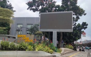 Terkait Videotron Depan Kantor Pemkot Depok Tak Berfungsi, Inilah Penjelasan Diskominfo