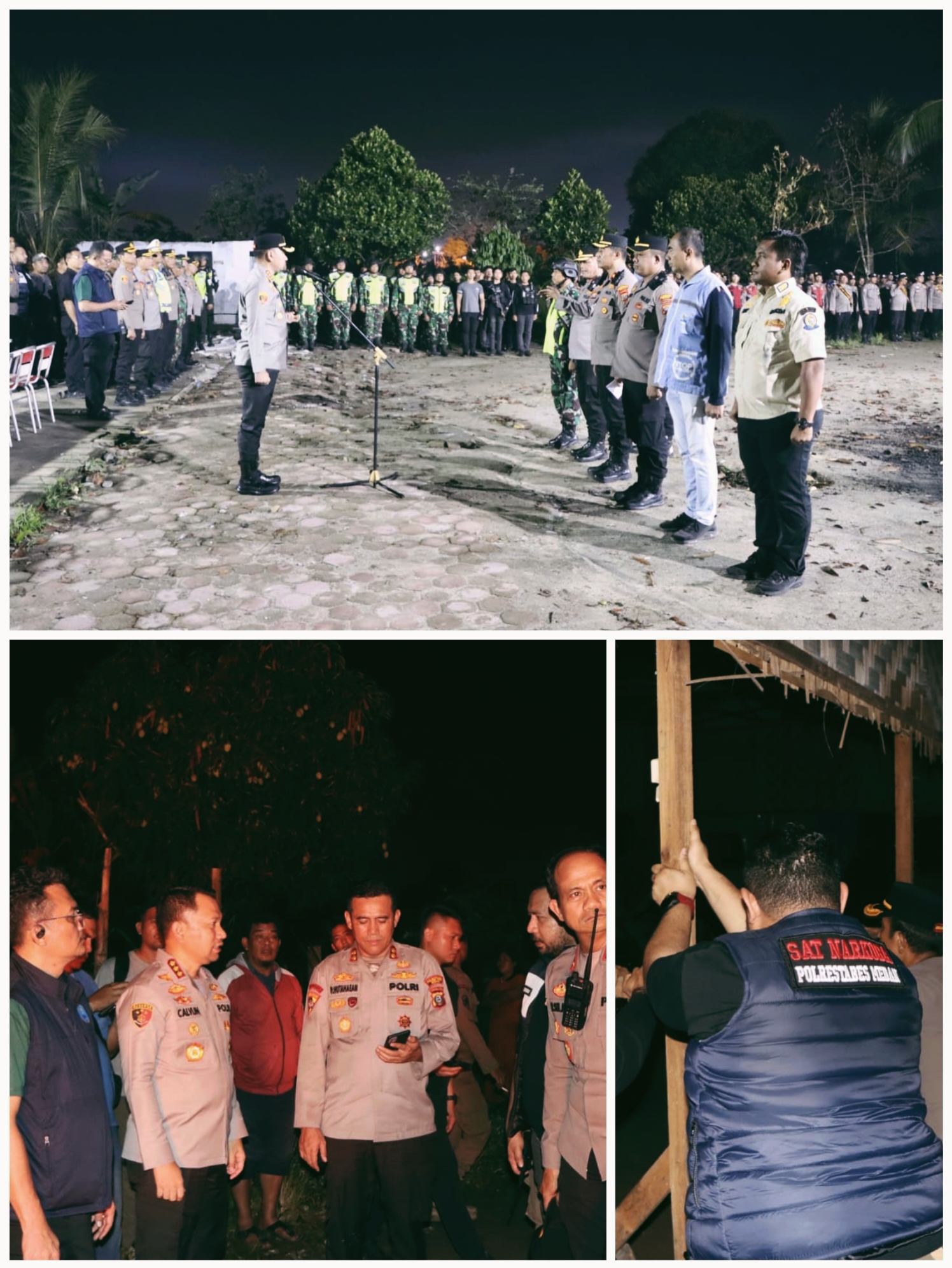 Jermal XV Digempur Aparat Gabungan, Kapolrestabes Medan Pimpin Langsung Operasi