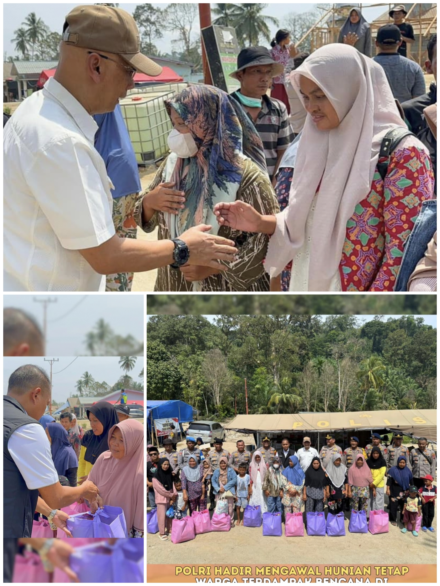 Polri Hadir Mengawal Hunian Tetap Warga Terdampak Bencana di Tapanuli Selatan