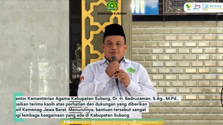 Kakanwil Kemenag Provinsi Jawa Barat Serahkan Bantuan 50 Juta Rupiah untuk Lembaga Keagamaan Terdampak Banjir di Subang Kakanwil Kemenag Provinsi Jawa Barat Serahkan Bantuan 50 Juta Rupiah untuk Lembaga Keagamaan Terdampak Banjir di Subang