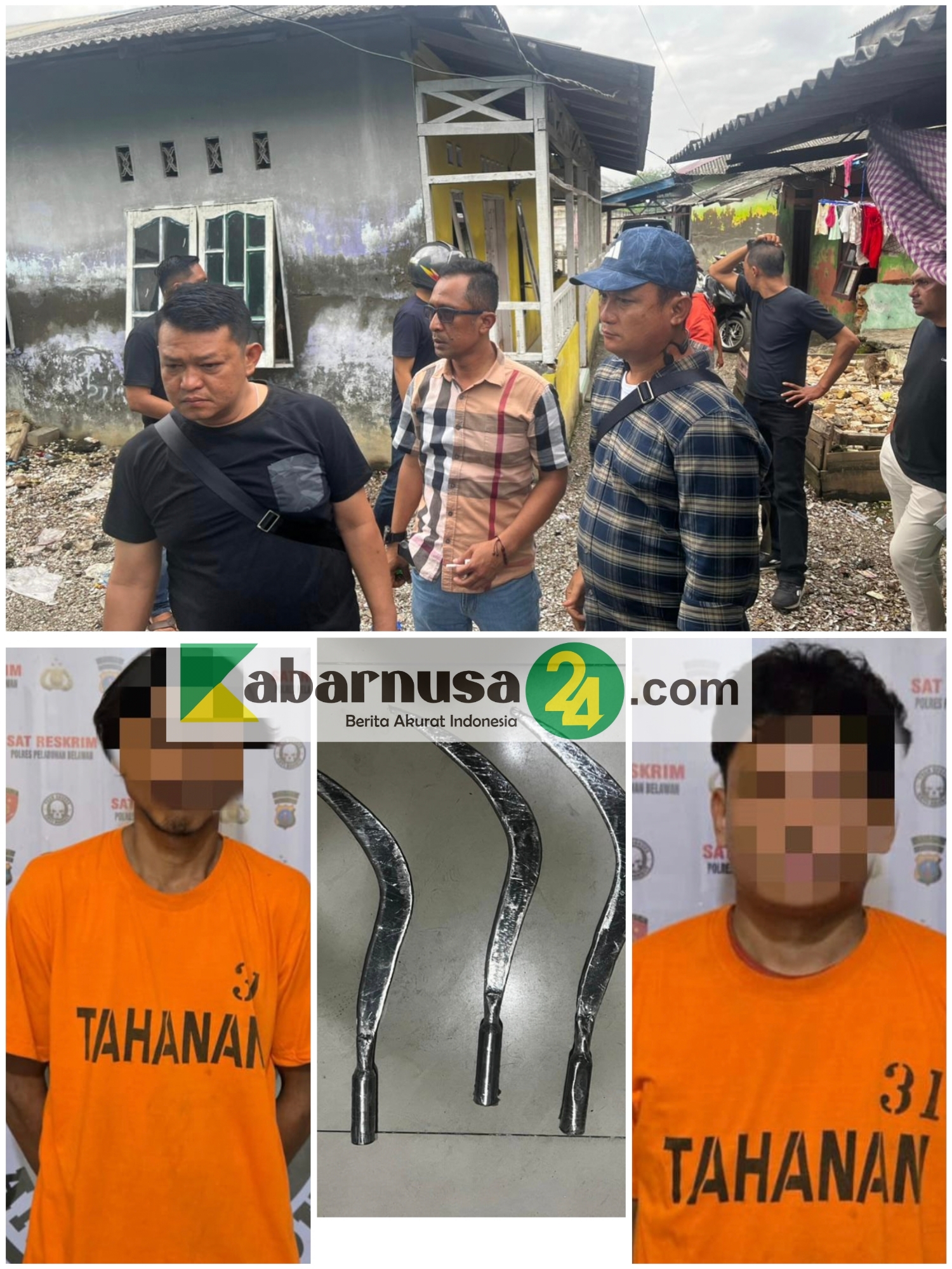 Tim Gabungan Jatanras Polda Sumut dan Polres Pelabuhan Belawan Tangkap Tiga Pelaku Tawuran