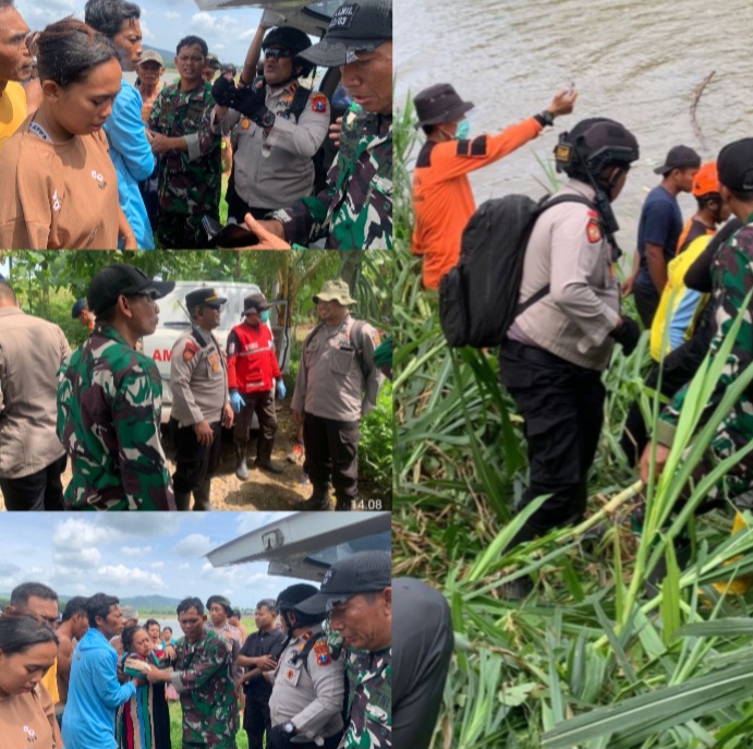 Personil Polres Bondowoso bersama Tim Gabungan Berhasil Temukan Korban Hanyut di Bendungan Sampean Baru Bondowoso