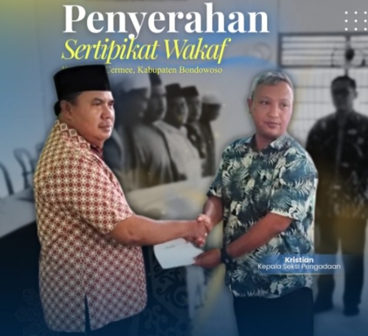 Kantor Pertanahan Bondowoso Hadiri Kegiatan Pendataan Tanah Wakaf di Kecamatan Cermee