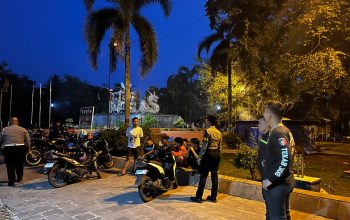 Patroli Rawan Subuh Ramadhan, Sat Samapta Polres Lampung Utara  Antisipasi  Tawuran  Dan  Ganguan Kamtibmas