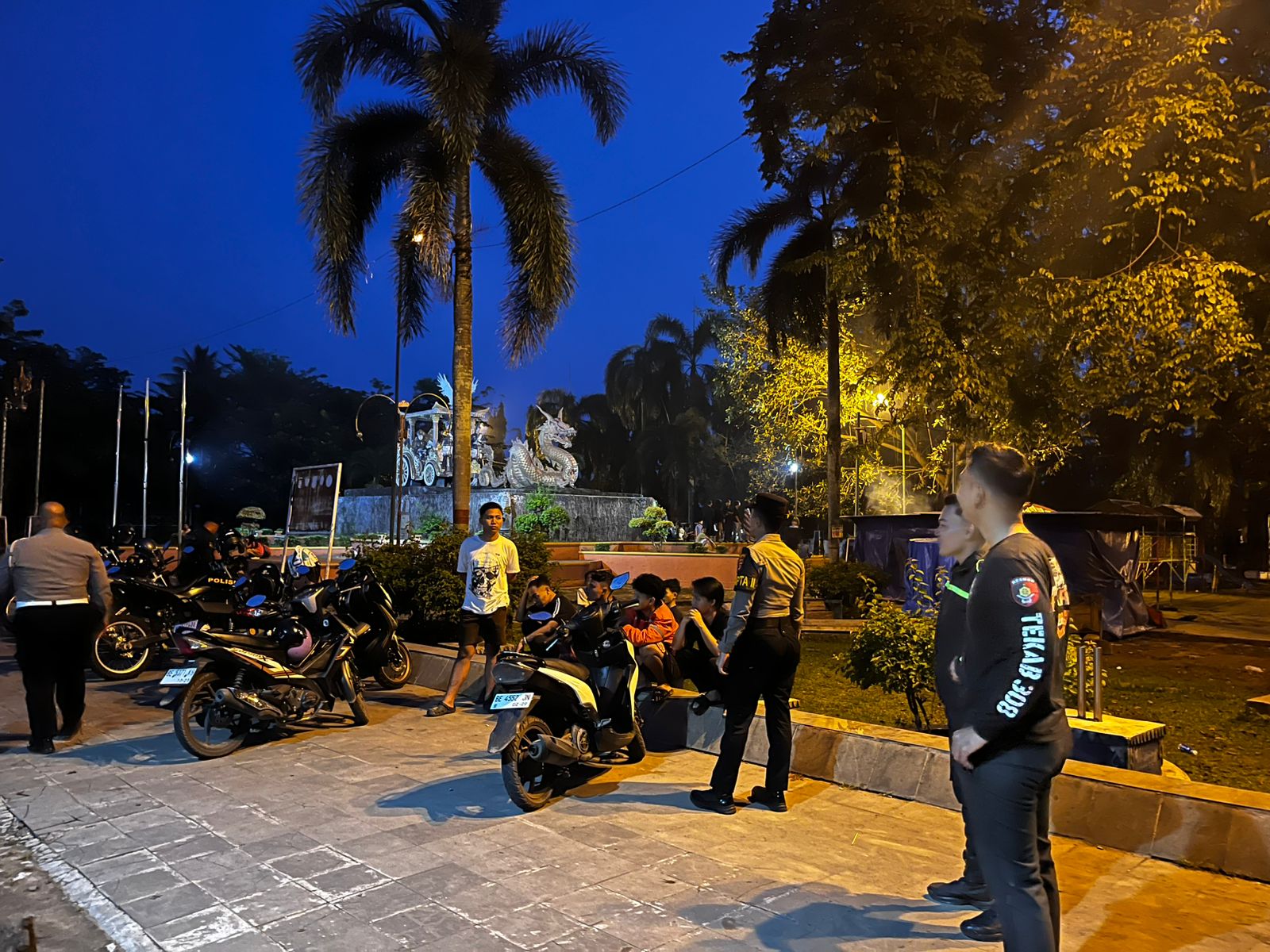 Patroli Rawan Subuh Ramadhan, Sat Samapta Polres Lampung Utara Antisipasi Tawuran Dan Ganguan Kamtibmas