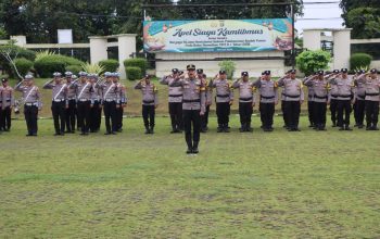 Jaga Kamtibmas Selama Ramadhan, Polres Lampung Utara Gelar  Apel Siaga
