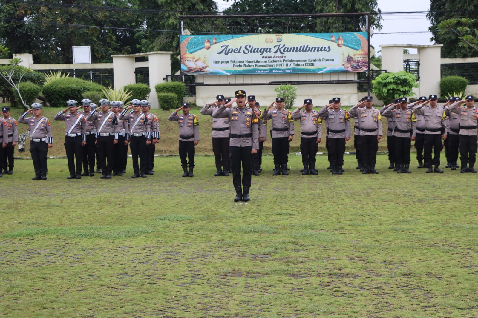 Jaga Kamtibmas Selama Ramadhan, Polres Lampung Utara Gelar Apel Siaga