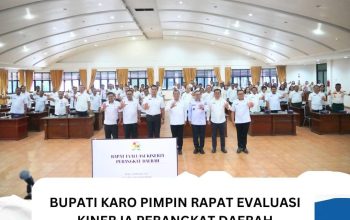 Bupati Karo Pimpin Rapat Evaluasi Kinerja Perangkat Daerah
