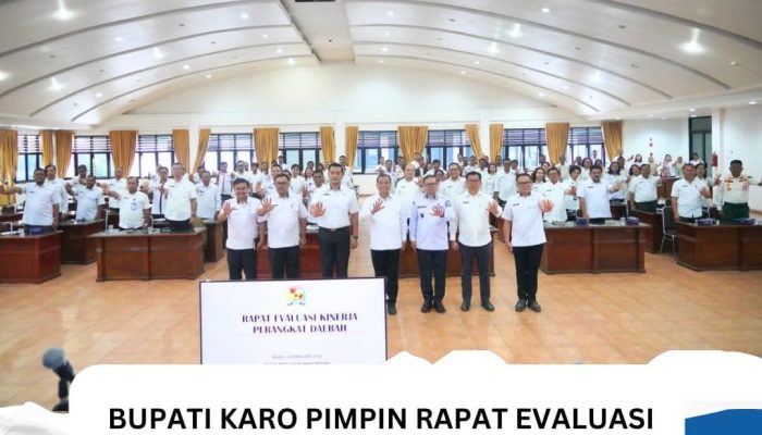 Bupati Karo Pimpin Rapat Evaluasi Kinerja Perangkat Daerah