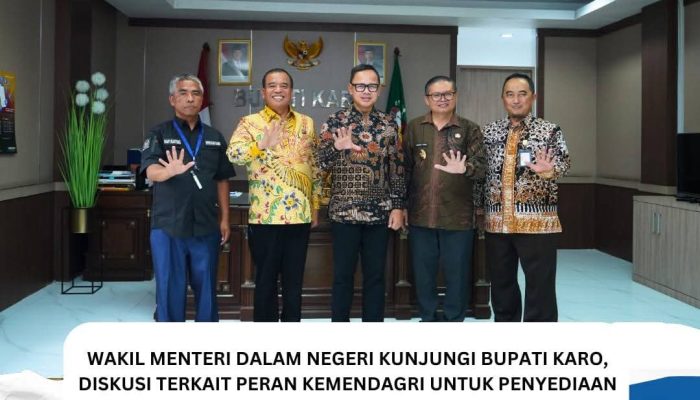 Wamen Dageri Kunjungi Bupati Karo Dalam Rangka Mendorong Pertumbuhan Ekonomi Daerah