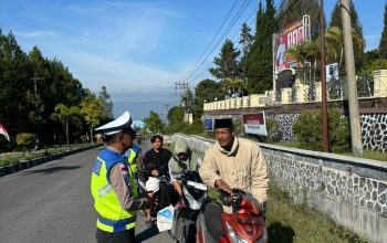 Satlantas Polres Bener Meriah Tertibkan Pelanggar dan Edukasi Pengendara dalam Operasi Keselamatan Seulawah 2026
