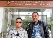 LSM PST Datangi Kantor BPK Sumsel Terkait Dugaan Korupsi Atas 15 Paket Proyek Pembangunan Gapura di Muara Enim
