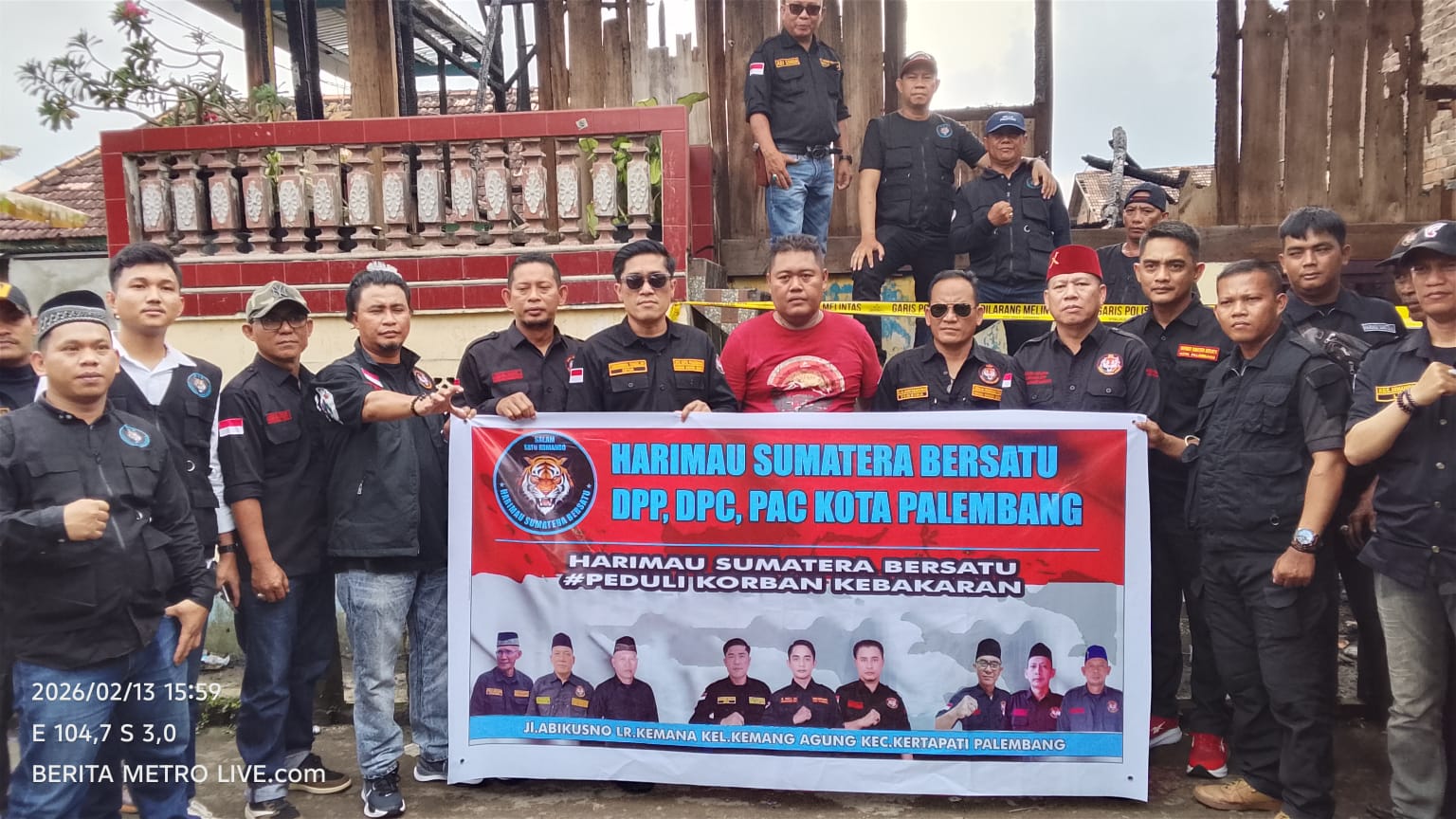 Aksi Sosial Harimau Sumatera Bersatu Bantu Warga Kertapati Terdampak Kebakaran