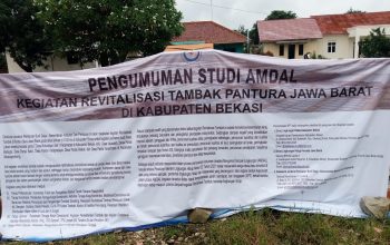Wow! Beredar Spanduk Sosialisasi Pengumuman Studi AMDAL Revitalisasi Tambak Pantura Jawa Barat di Kabupaten Bekasi