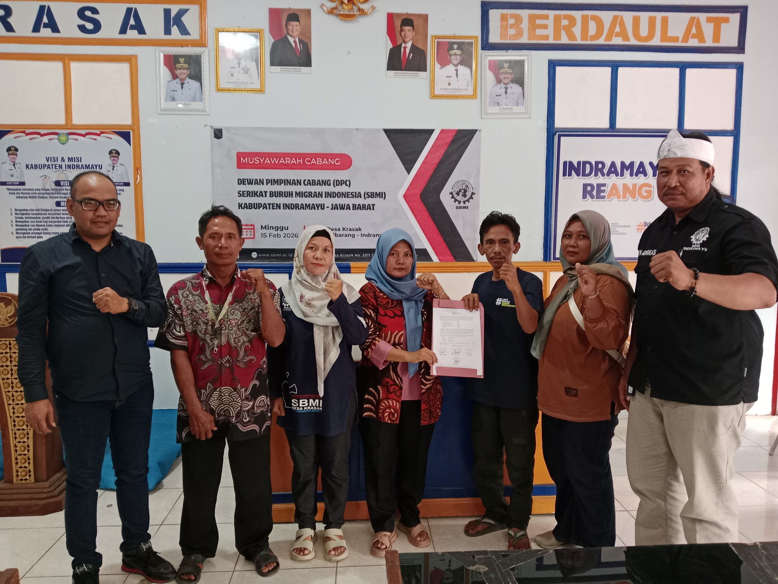 Huki Jaenah Nahkodai DPC SBMI Indramayu Periode 2026-2031