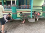 Sambut Bulan Suci Ramadhan 1447 H, Koramil 1604/Jtb Gelar Bersih Bersih Masjid Jami Darussalam desa Pawidean