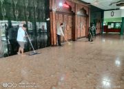 Sinergi Tiga Pilar Koramil 1604/Jtb Gelar Kerja Bakti Bersihkan Masjid Jami Darussalam Sambut Ramadhan 1447 H